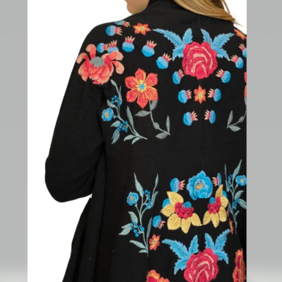 JOHNNY WAS Iryah Wrap Sweater Size M Romantic Feminine NEW WITH TAGS - Picture 4 of 12